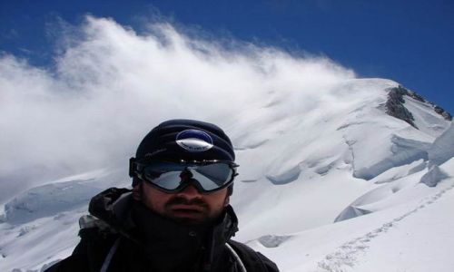 Zdjecie FRANCJA / Masyw Mont Blanc / Gra Grande Les Bosses / W drodze na szczyt