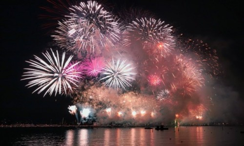 Zdjcie FRANCJA / Cte d'Azur / Cannes / fajerwerki 