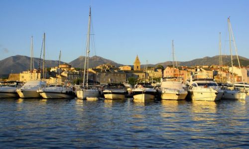 Zdjecie FRANCJA / Korsyka / Saint Florent / Port o zachodzie