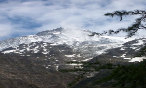 Zdjęcie FRANCJA / - / St. Gervais / Słynny Grand Couloir, którym wiedzie jedna z tras na Mont Blanc