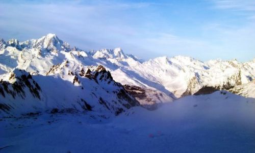 Zdjęcie FRANCJA / Alps / Les Arcs / Panorama Alp ze stacji w Les Arcs