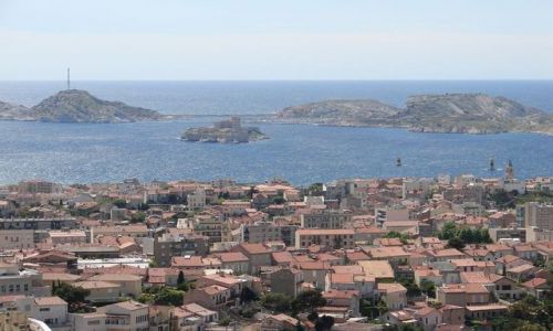 FRANCJA / - / wzg�rze La Garde / widok na Marsyli�