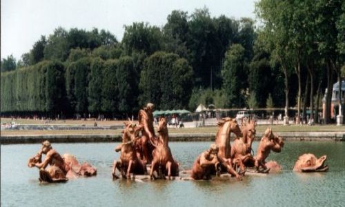 Zdjcie FRANCJA / - / Wersal / Wersal - konny rydwan - fontanna