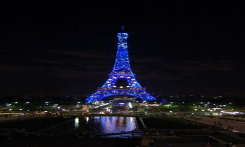 Zdjecie FRANCJA / le-de-France / Pary / Iluminacja na Wiey Eiffla