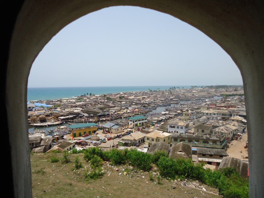 Zdjęcia: Elmina, Central Region, Panorama Elminy z portem, GHANA Zdjęcia: Elmina, Central Region, Panorama Elminy z portem, GHANA