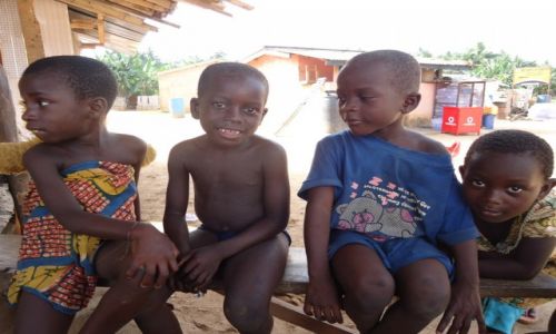Zdjcie GHANA / Western Region / okolice Axim / Portret zbiorowy