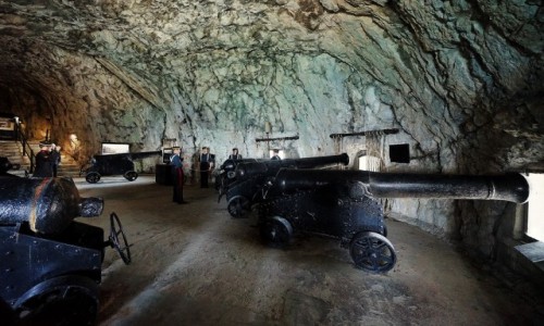 Zdj�cie GIBRALTAR / Ska�a Gibraltarska / Great Siege Tunnels / Bateria