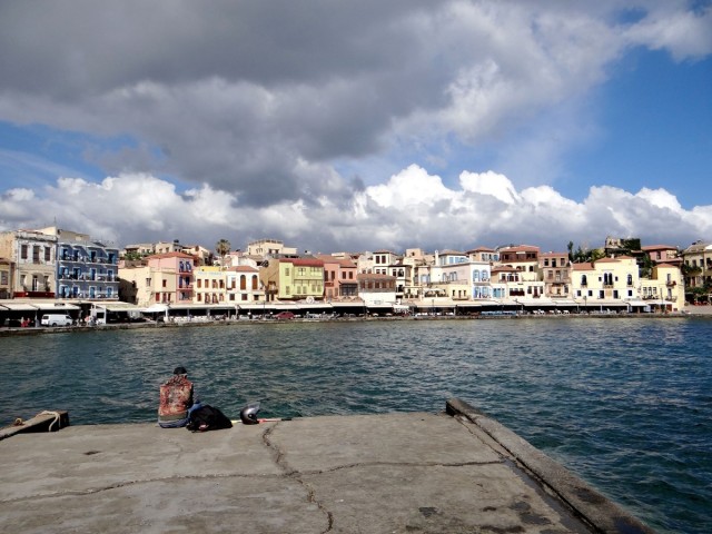Zdj cia: Chania, Kreta, Chania pod chmurami., GRECJA