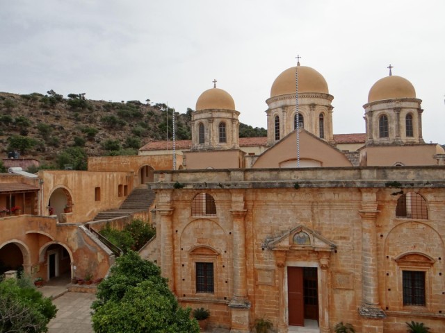 Zdj cia: Pwysep Akrotiri, Kreta, Migawki z Krety - klasztor Agia Triada., GRECJA