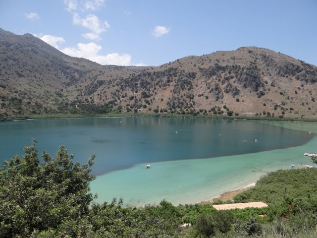Zdj cia: Georgioupoli., Kreta, Jezioro Kournas., GRECJA
