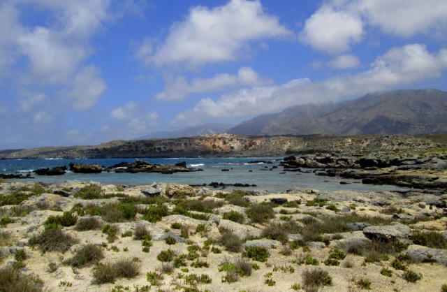 Zdj cia: Elafonisi, Kreta, * Widok z wyspy, GRECJA