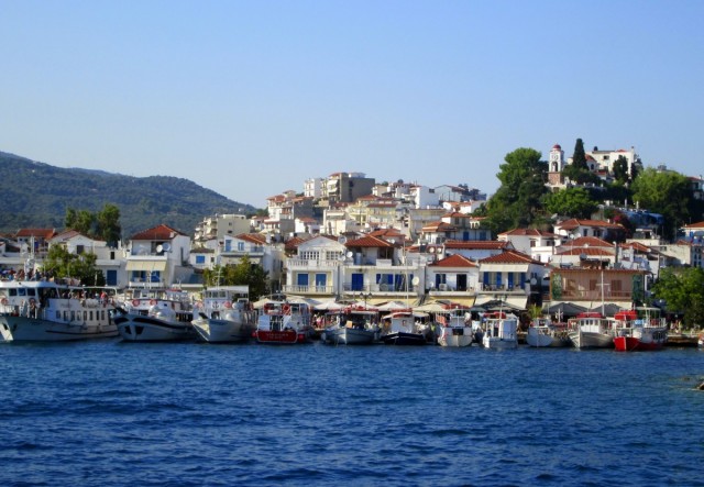 Zdj cia: Skiathos, Sporady Pnocne, ~Stary port, GRECJA