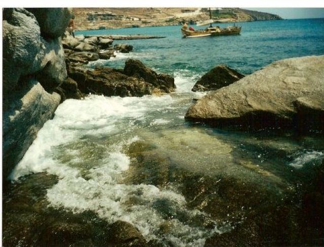 Zdjęcia: dzika plaza obok modnej plazy Paradise, Mykonos, plaza, GRECJA Zdjęcia: dzika plaza obok modnej plazy Paradise, Mykonos, plaza, GRECJA