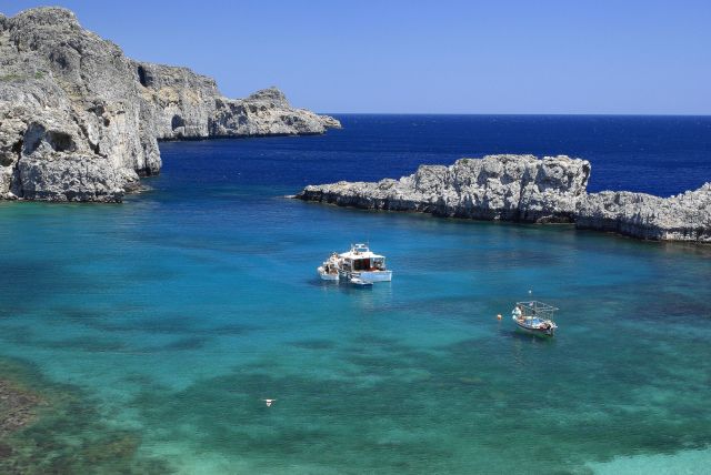 Zdjęcia: St Peters Bay/Lindos, Rodos, Toń, GRECJA Zdjęcia: St Peters Bay/Lindos, Rodos, Toń, GRECJA