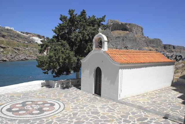 Zdjęcia: Lindos, Rodos, Kapliczka, GRECJA Zdjęcia: Lindos, Rodos, Kapliczka, GRECJA
