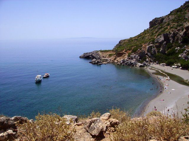 Zdjęcia: okolice Moni Preveli, Kreta, zatoka niedaleko Moni Preveli, GRECJA Zdjęcia: okolice Moni Preveli, Kreta, zatoka niedaleko Moni Preveli, GRECJA