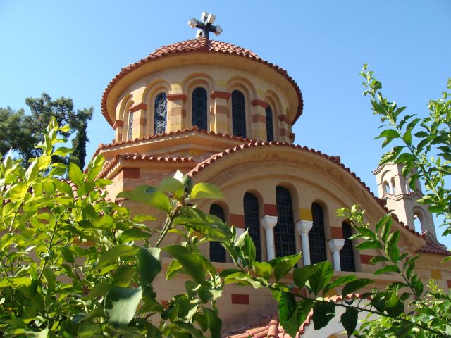 Zdjęcia: droga Kolimbia-Archipoli, Rodos, Monastyr Agios Nektarios, GRECJA Zdjęcia: droga Kolimbia-Archipoli, Rodos, Monastyr Agios Nektarios, GRECJA