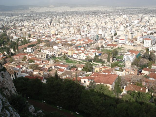 Zdjęcia: Ateny, Ateny, Widok Plaki z Akropolu, GRECJA Zdjęcia: Ateny, Ateny, Widok Plaki z Akropolu, GRECJA