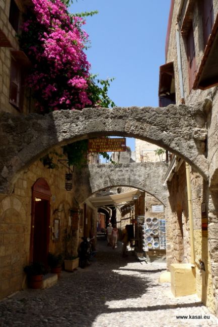 Zdjęcia: Rodos, Rodos - uliczka, GRECJA Zdjęcia: Rodos, Rodos - uliczka, GRECJA