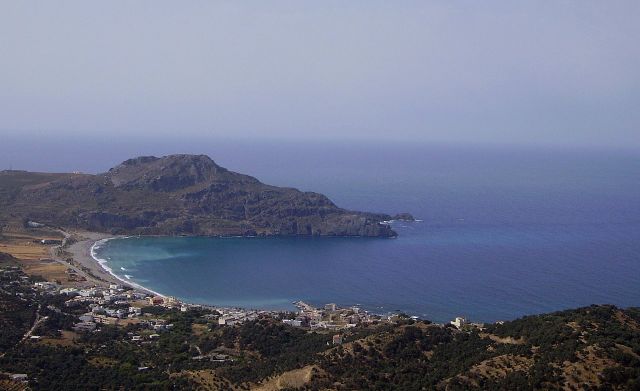 Zdjęcia: okolice Matali, wyspa Kreta, panorama zatoki w okolicach Matali, GRECJA Zdjęcia: okolice Matali, wyspa Kreta, panorama zatoki w okolicach Matali, GRECJA
