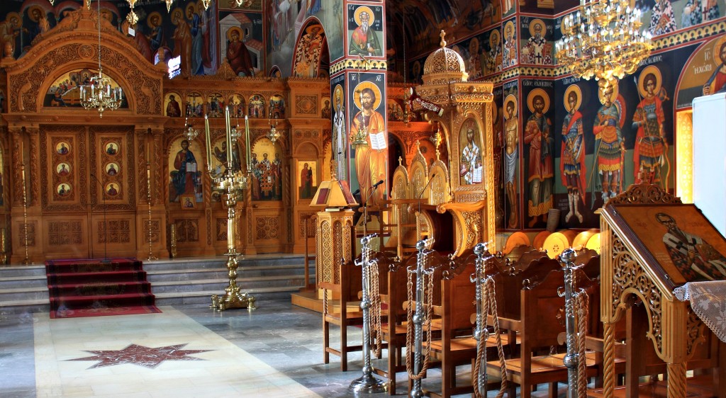 Zdjęcia: Malia, Kreta Wsch., Wnętrze Kościoła Greckiego., GRECJA Zdjęcia: Malia, Kreta Wsch., Wnętrze Kościoła Greckiego., GRECJA