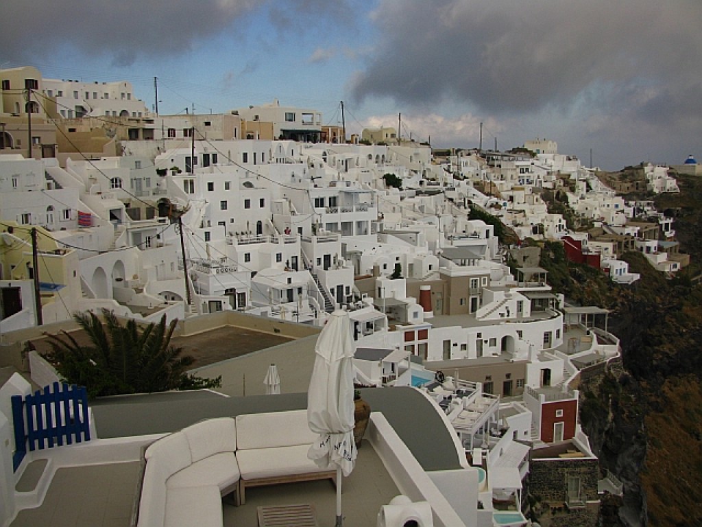 Zdjęcia: Santorini , Cyklady, widok na Thirę (Firę), GRECJA Zdjęcia: Santorini , Cyklady, widok na Thirę (Firę), GRECJA