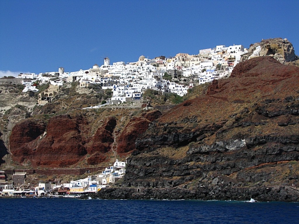 Zdjęcia: Santorini , Cyklady, widok na Oia, GRECJA Zdjęcia: Santorini , Cyklady, widok na Oia, GRECJA