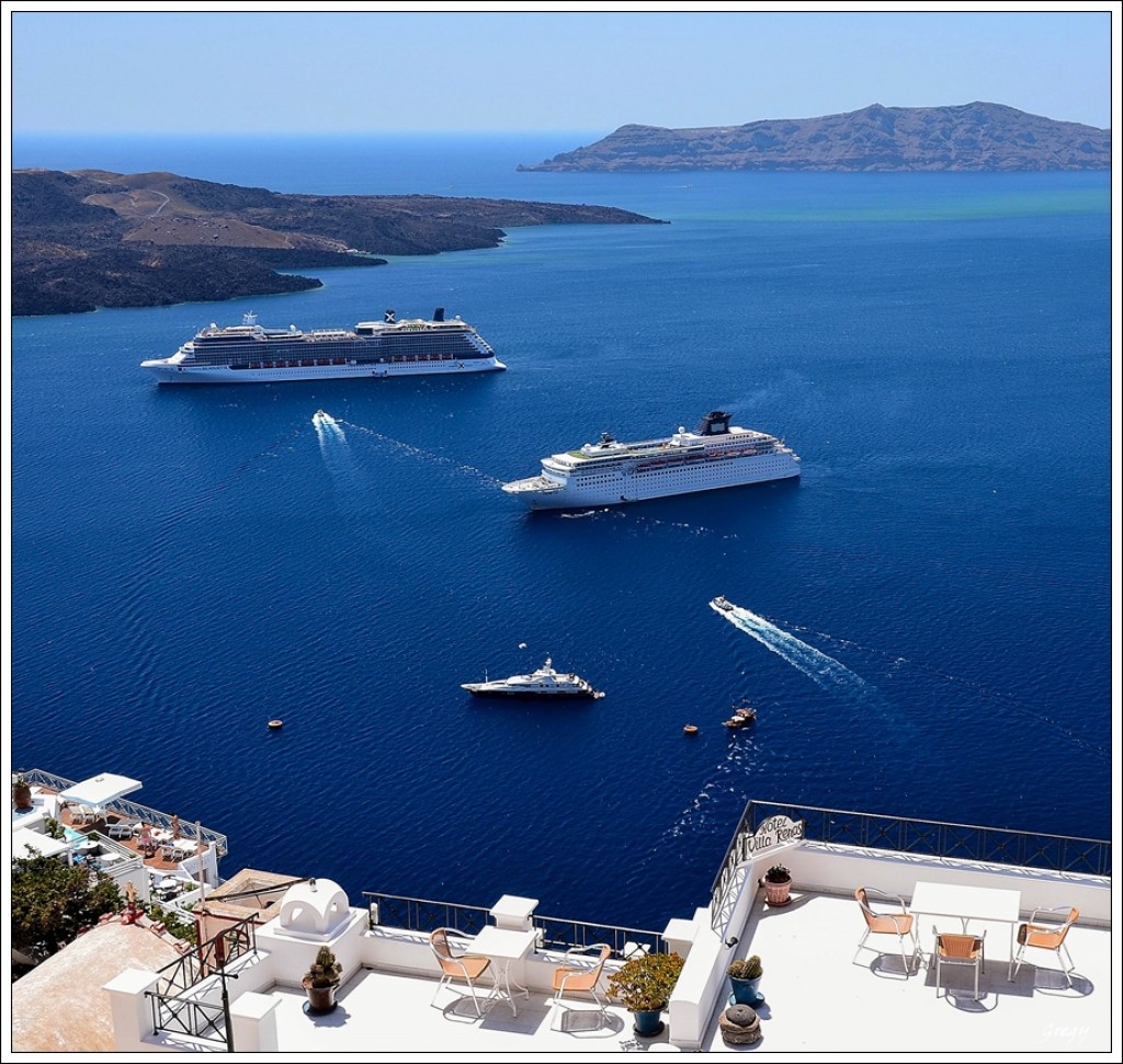 Zdjęcia: Fira, Santorini, Kaldera, GRECJA Zdjęcia: Fira, Santorini, Kaldera, GRECJA