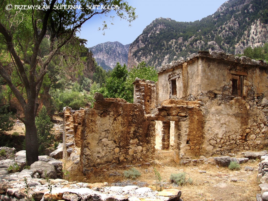 Zdjęcia: Wąwóz Samaria, Kreta, Opuszczona wioska, GRECJA Zdjęcia: Wąwóz Samaria, Kreta, Opuszczona wioska, GRECJA