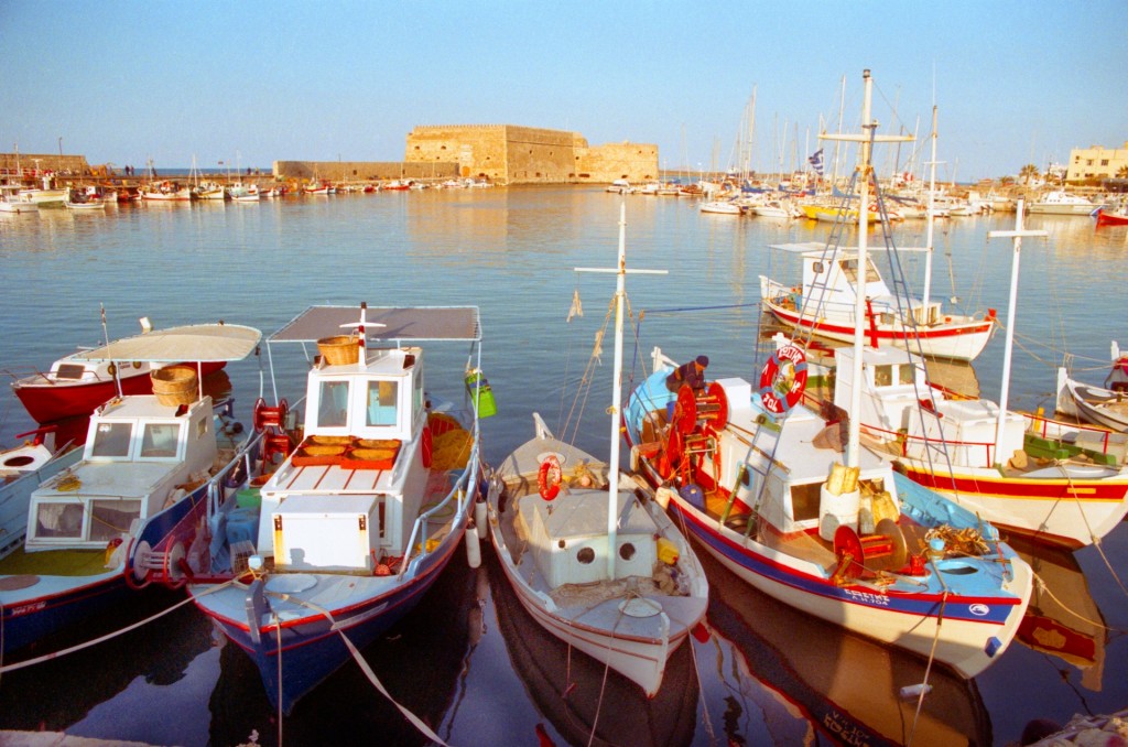 Zdjęcia: Heraklion, Kreta, Świt w porcie Heraklion, GRECJA Zdjęcia: Heraklion, Kreta, Świt w porcie Heraklion, GRECJA