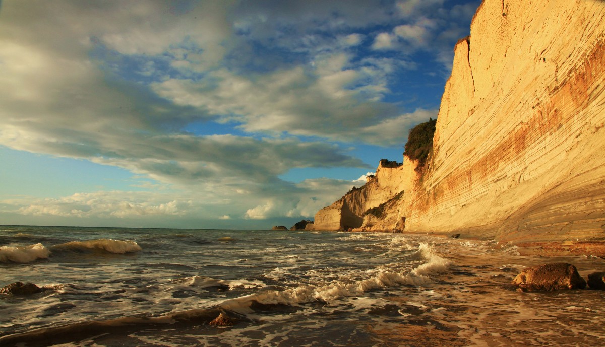 Zdjęcia: Logas Beach, Korfu, Klify, GRECJA Zdjęcia: Logas Beach, Korfu, Klify, GRECJA