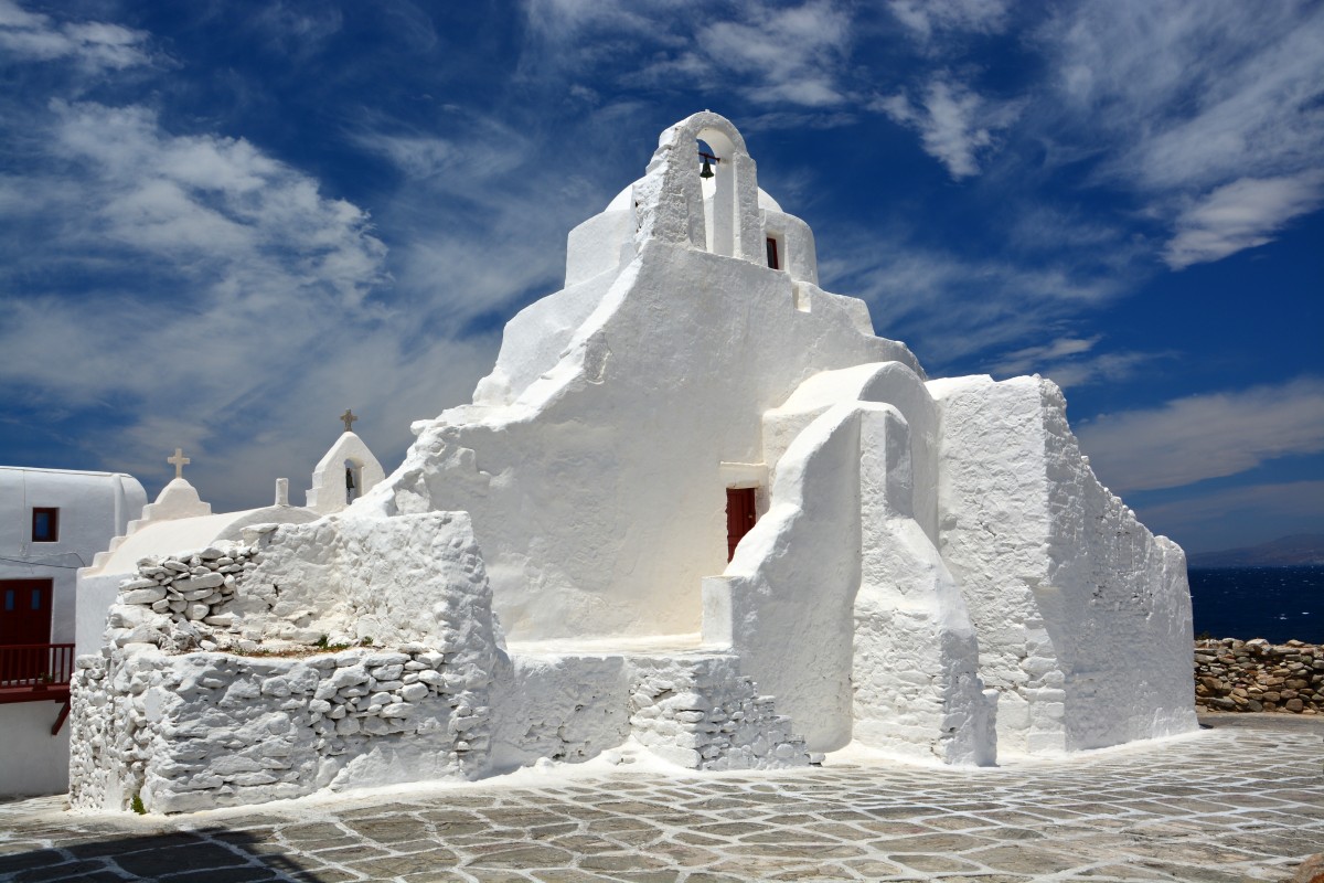 Zdjęcia: Mykonos, Mykonos, Panagia Paraportiani , GRECJA Zdjęcia: Mykonos, Mykonos, Panagia Paraportiani , GRECJA