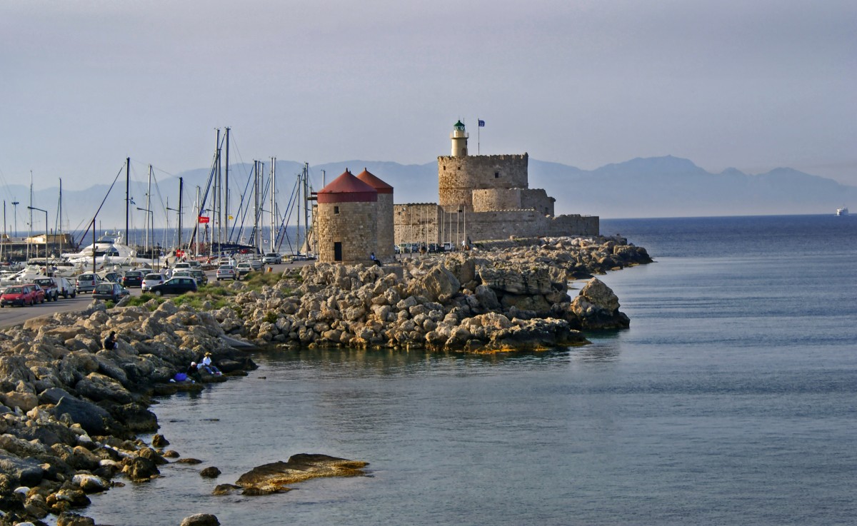 Zdjęcia: Port Mandraki, Dodekanez, Rodos, GRECJA Zdjęcia: Port Mandraki, Dodekanez, Rodos, GRECJA