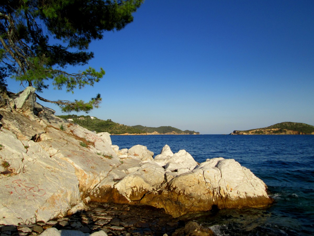 Zdjęcia: Skiathos , Sporady Północne, Białe skały, GRECJA Zdjęcia: Skiathos , Sporady Północne, Białe skały, GRECJA