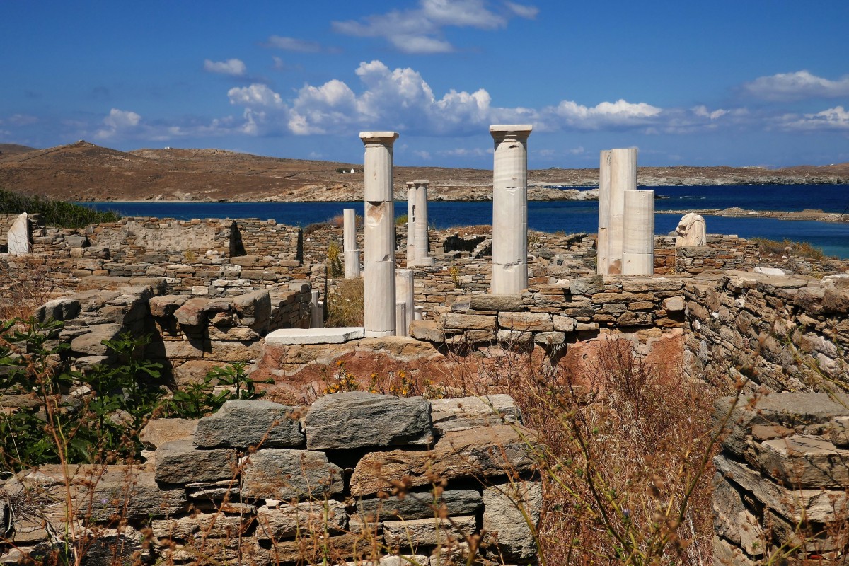 Zdjęcia: Wyspa Delos, Cyklady, Delos - strefa archeologiczna (UNESCO), GRECJA Zdjęcia: Wyspa Delos, Cyklady, Delos - strefa archeologiczna (UNESCO), GRECJA