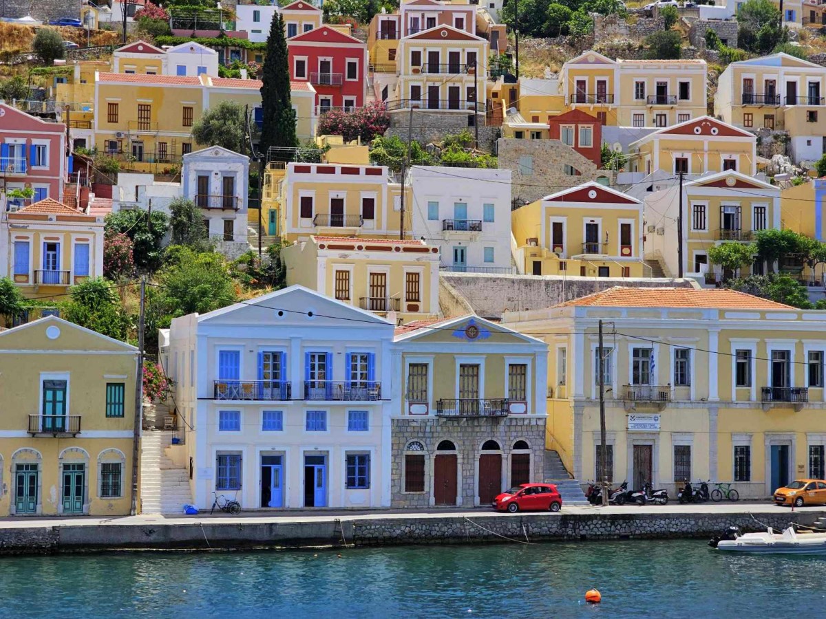 Zdjęcia: port Gialos, Symi, Kaskady domków, GRECJA Zdjęcia: port Gialos, Symi, Kaskady domków, GRECJA