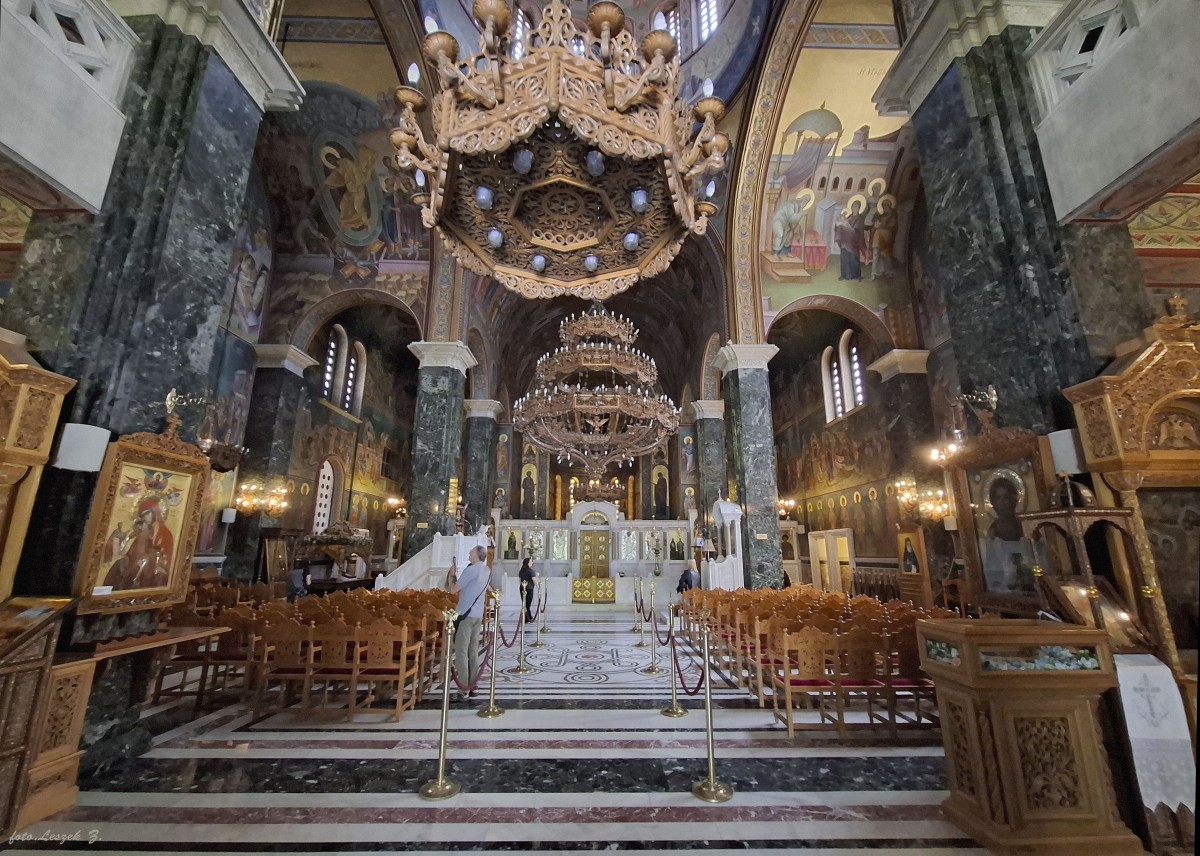Zdjęcia: Saloniki., Saloniki., Kosciół Panagia Dexia - wnętrze., GRECJA Zdjęcia: Saloniki., Saloniki., Kosciół Panagia Dexia - wnętrze., GRECJA