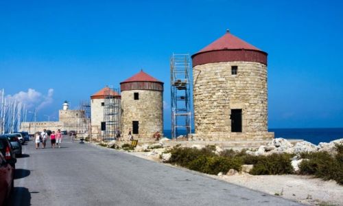 Zdjecie GRECJA / - / Rodos / Wiatraki 1