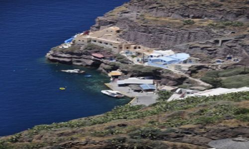 Zdjęcie GRECJA / SANTORINI / Fira  / port