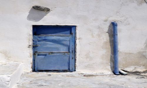 Zdjęcie GRECJA / SANTORINI / Imerovigli / drzwi