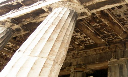 Zdjęcie GRECJA / -Ateny / Świątynia Hefastosa / Antyczne sklepienie