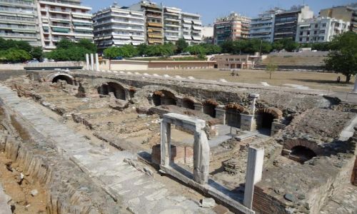 Zdjecie GRECJA / Macedonia / Saloniki / Wykopaliska w centrum