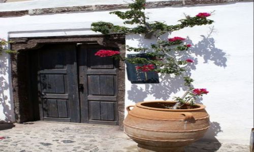 Zdjecie GRECJA / Santorini / Oia / Drzwi