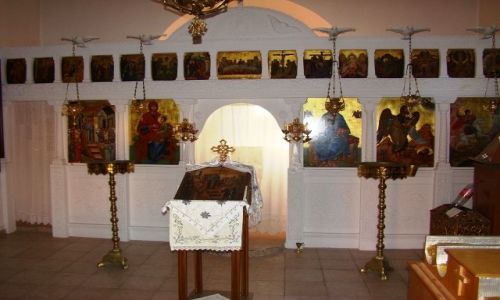 Zdjęcie GRECJA / Kreta / Georgioupolis / Wnętrze kaplicy