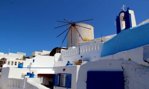 Zdjecie GRECJA / Santorini / Oi / may biay domek