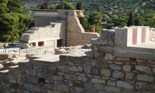Zdjecie GRECJA / Kreta / Knossos / Ruiny Palacu w Knossos