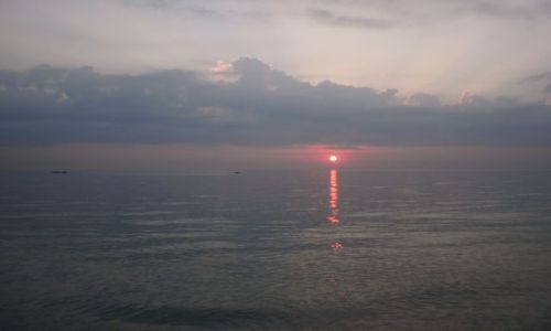 Zdjcie GRECJA / Pieria / Leptokaria / Wschd soca nad Morzem Egejskim