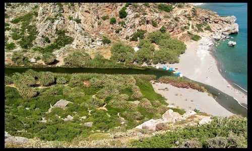 Zdjecie GRECJA / Kreta / Preveli Palm Beach / Ponad...