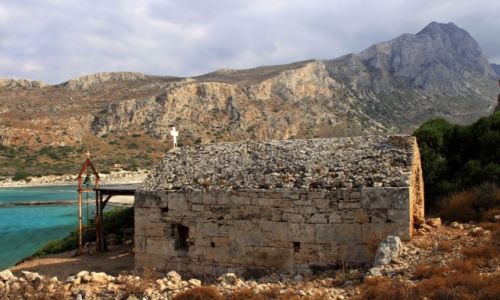 Zdjecie GRECJA / Kreta Zach. / Zatoka Balos / Kapliczka na wyspie.