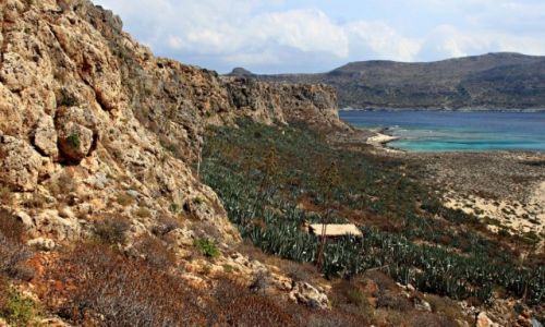Zdjecie GRECJA / Kreta Zach. / Wyspa Gramvousa. / Skay,cyklady,agawy !